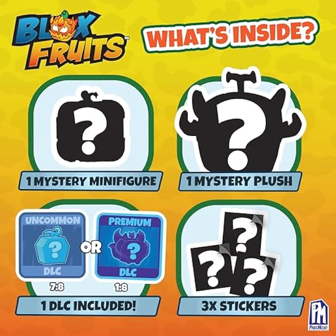 Blox Fruits MYSTERY MINI BUNDLE 6-PIECES SERIES 2, INCLUDES MYSTERY PLUSH-MINIFIGURE-3 STICKERS-DLC CODE, COLLECTIBLES, OFFICIALLY LICENSED, FOR ENTHUSIAST, 5 YEARS+ - Image 2